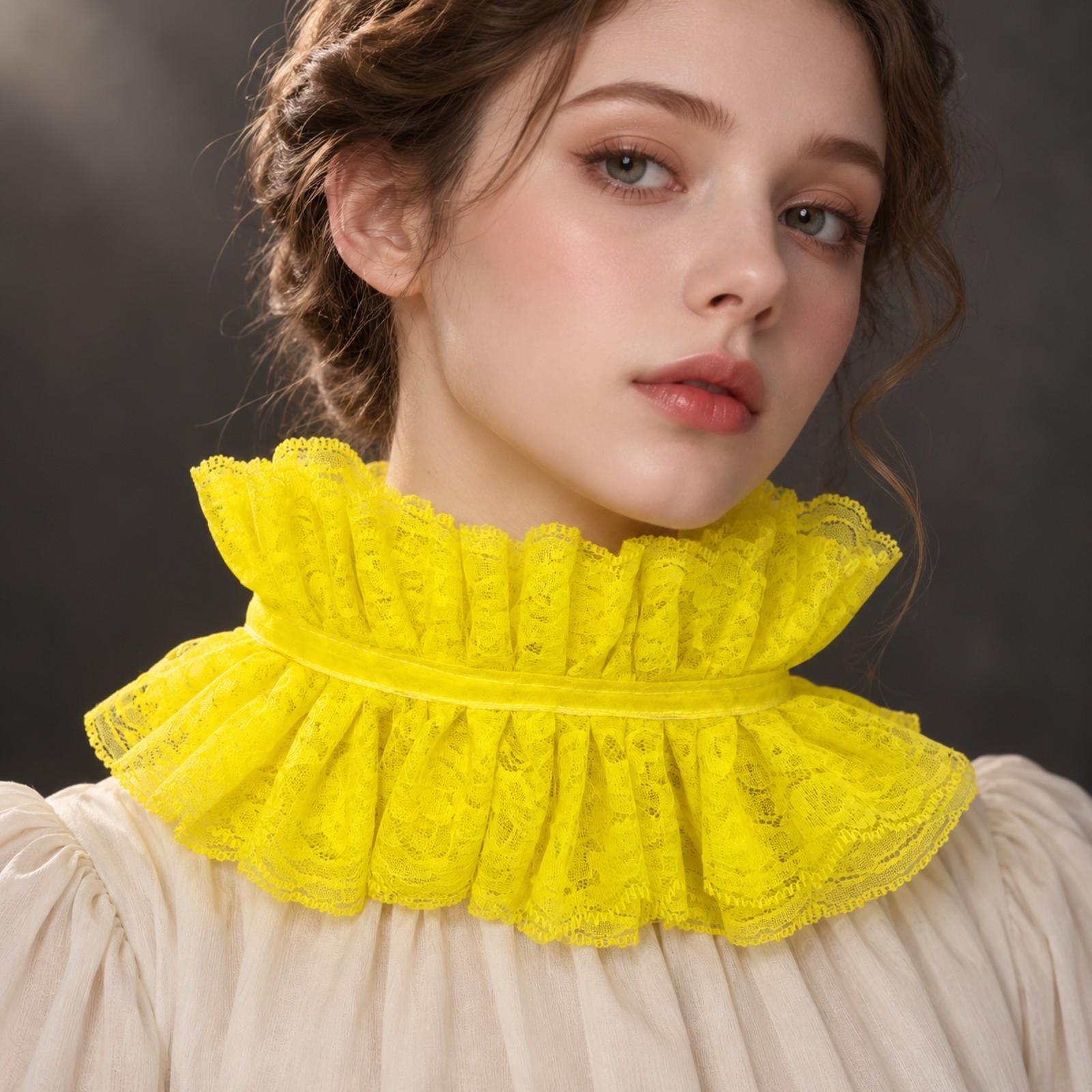 華やかな女性用レースの襟とカフセット。舞台衣装や写真撮影、コ - Lace Dress のレビューと価格