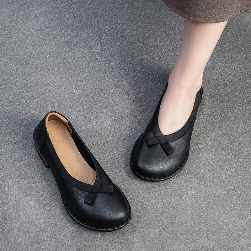 2.5cm牛革エスニック秋モカシンエレガンスラグジュアリーフ - Womens Heels のレビューと価格