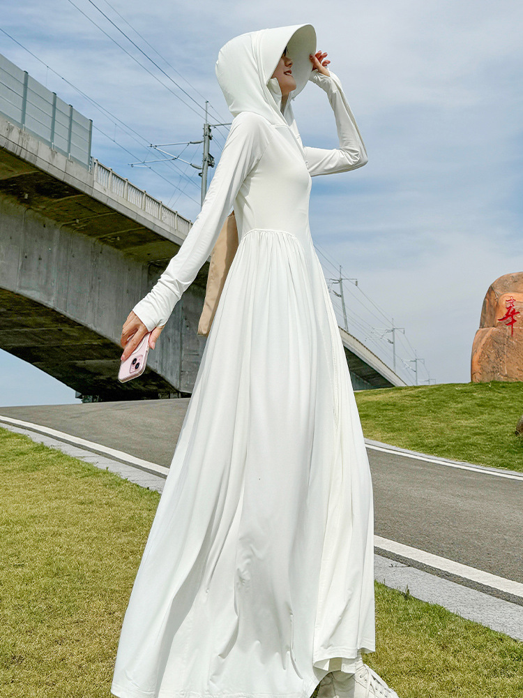 2025 夏の女性のための日焼け止め服新しいドレス UV 耐 - Silk Blouse のレビューと価格