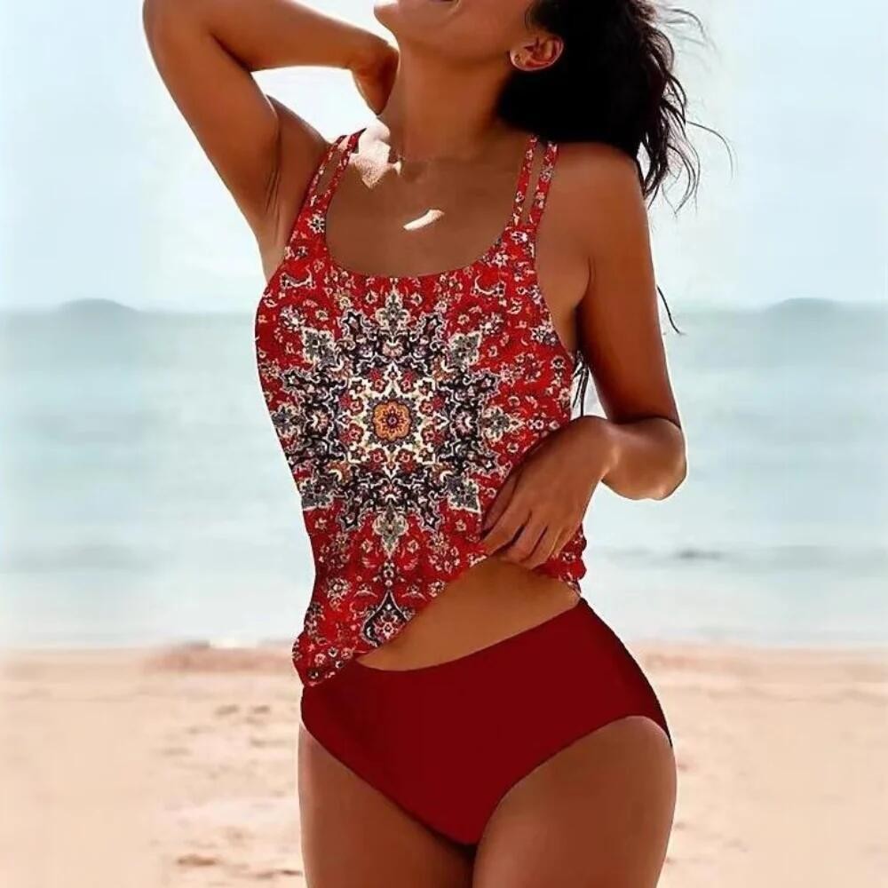 女性用夏物控えめ水着 ノースリーブ ハイウエスト ストレッチ - Womens Suit のレビューと価格