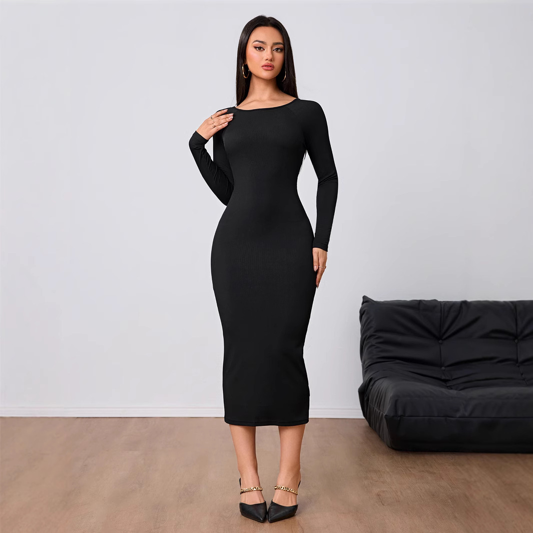 レディースファッション シンプルドレス 春夏 セクシー バッ - Midi Dress のレビューと価格