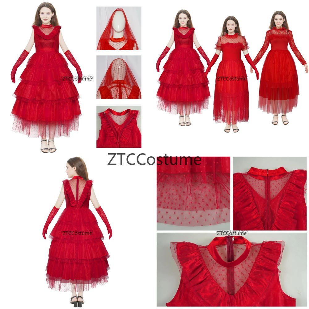 リディア・ディーツ コスプレ衣装 ゴシックレッド ウェディン - Evening Gown のレビューと価格